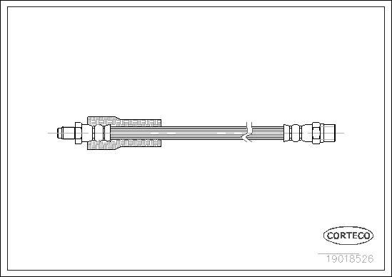 Corteco 19018526 - Тормозной шланг autospares.lv