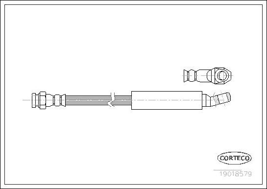 Corteco 19018579 - Тормозной шланг autospares.lv