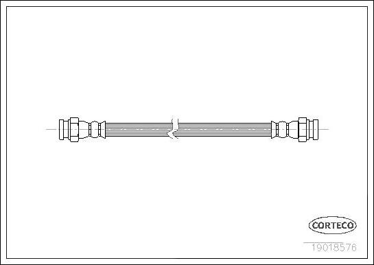 Corteco 19018576 - Тормозной шланг autospares.lv