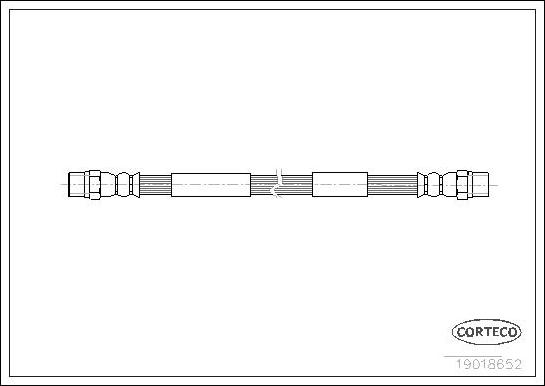 Corteco 19018652 - Тормозной шланг autospares.lv