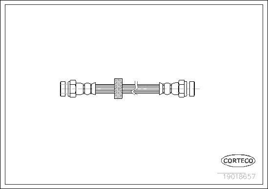 Corteco 19018657 - Тормозной шланг autospares.lv