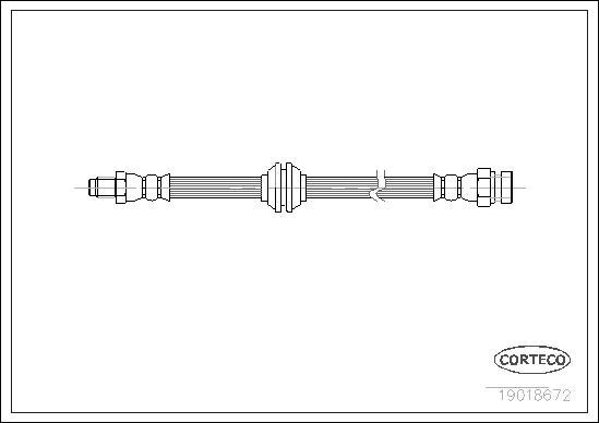 Corteco 19018672 - Тормозной шланг autospares.lv