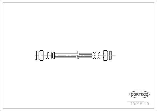 Corteco 19018149 - Тормозной шланг autospares.lv