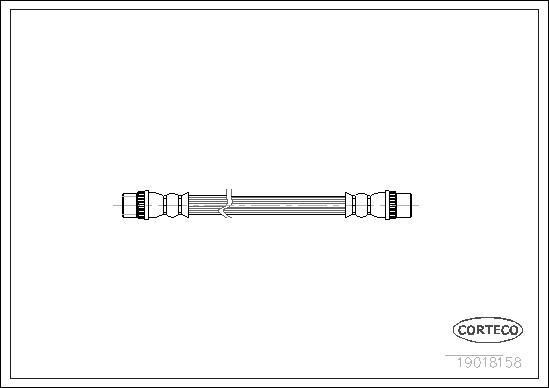 Corteco 19018158 - Тормозной шланг autospares.lv