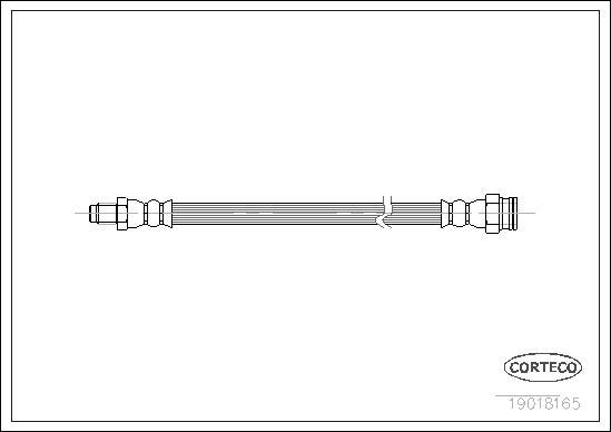Corteco 19018165 - Тормозной шланг autospares.lv