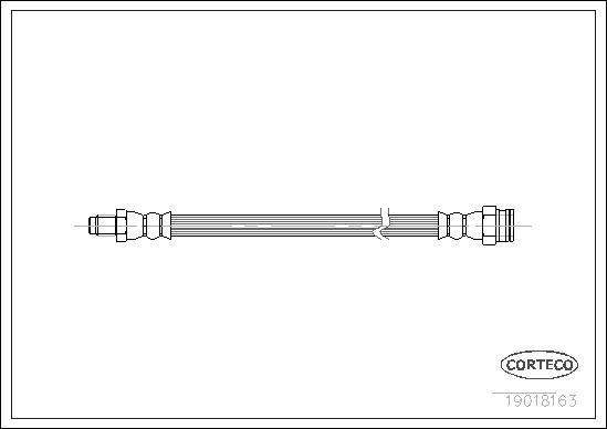 Corteco 19018163 - Тормозной шланг autospares.lv