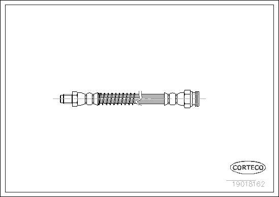 Corteco 19018162 - Тормозной шланг autospares.lv