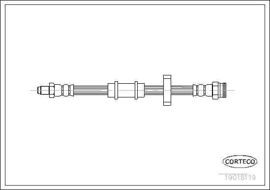 Corteco 19018119 - Тормозной шланг autospares.lv