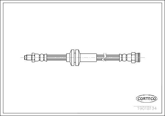 Corteco 19018134 - Тормозной шланг autospares.lv