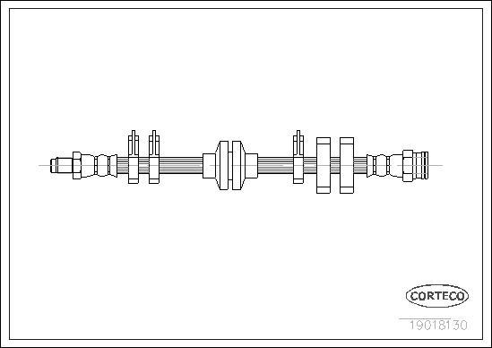 Corteco 19018130 - Тормозной шланг autospares.lv