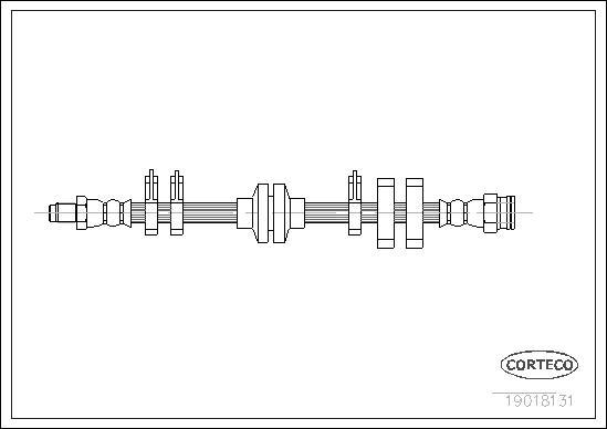 Corteco 19018131 - Тормозной шланг autospares.lv