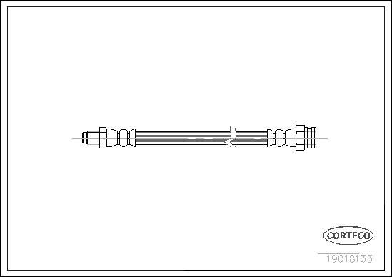 Corteco 19018133 - Тормозной шланг autospares.lv