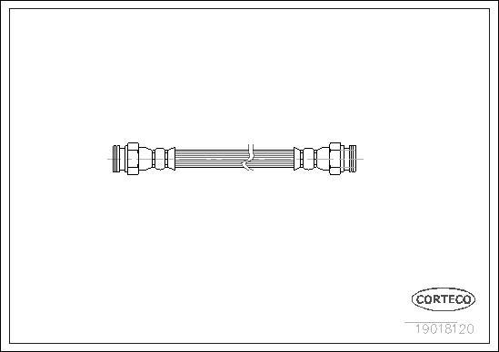 Corteco 19018120 - Тормозной шланг autospares.lv