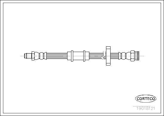 Corteco 19018121 - Тормозной шланг autospares.lv