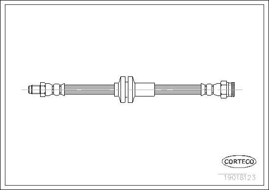 Corteco 19018123 - Тормозной шланг autospares.lv