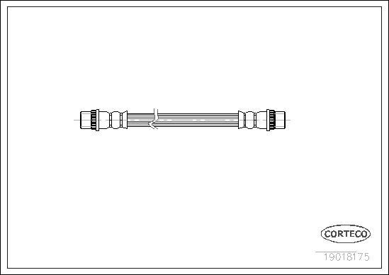Corteco 19018175 - Тормозной шланг autospares.lv