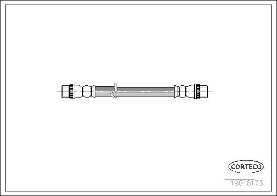 Corteco 19018173 - Тормозной шланг autospares.lv