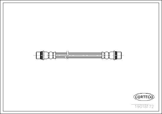 Corteco 19018172 - Тормозной шланг autospares.lv