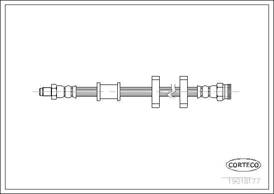 Corteco 19018177 - Тормозной шланг autospares.lv