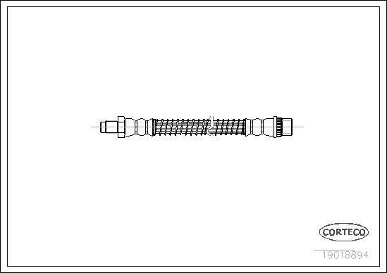 Corteco 19018894 - Тормозной шланг autospares.lv