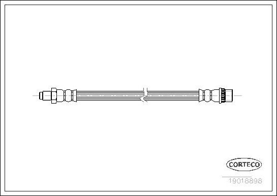 Corteco 19018898 - Тормозной шланг autospares.lv