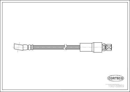 Corteco 19018869 - Тормозной шланг autospares.lv