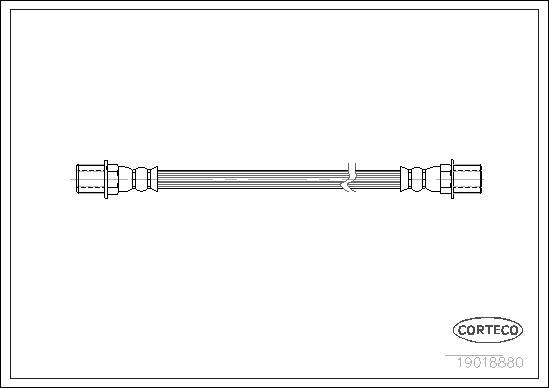 Corteco 19018880 - Тормозной шланг autospares.lv