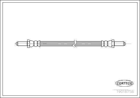 Corteco 19018758 - Тормозной шланг autospares.lv