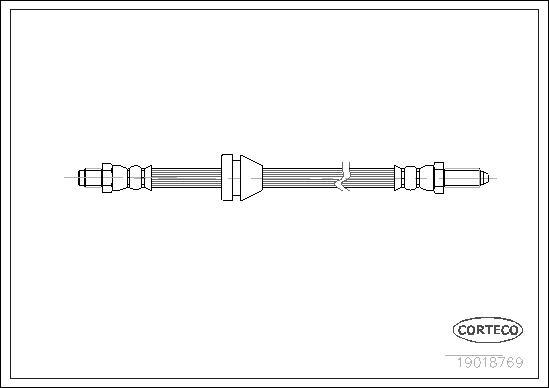 Corteco 19018769 - Тормозной шланг autospares.lv