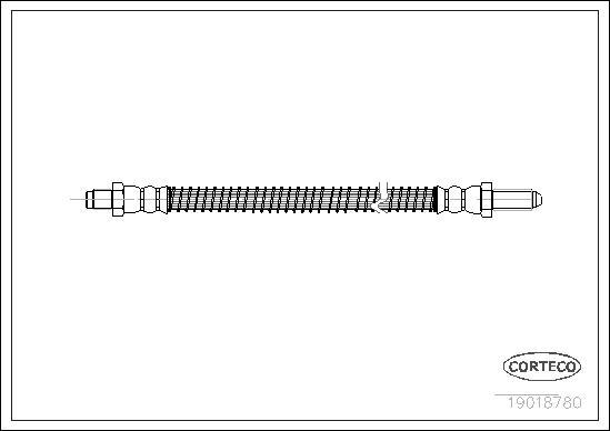 Corteco 19018780 - Тормозной шланг autospares.lv