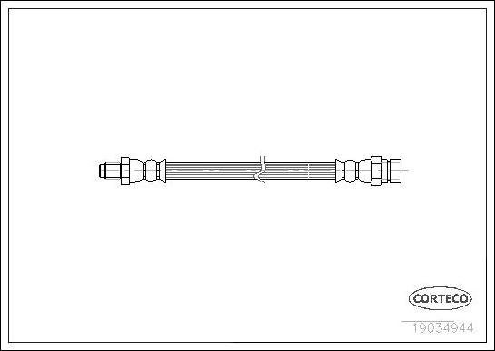 Corteco 19034944 - Тормозной шланг autospares.lv