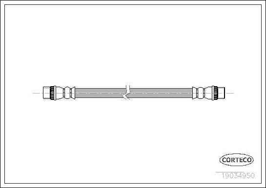 Corteco 19034950 - Тормозной шланг autospares.lv