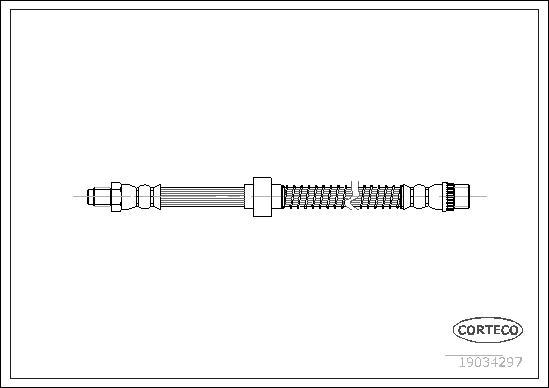 Corteco 19034297 - Тормозной шланг autospares.lv