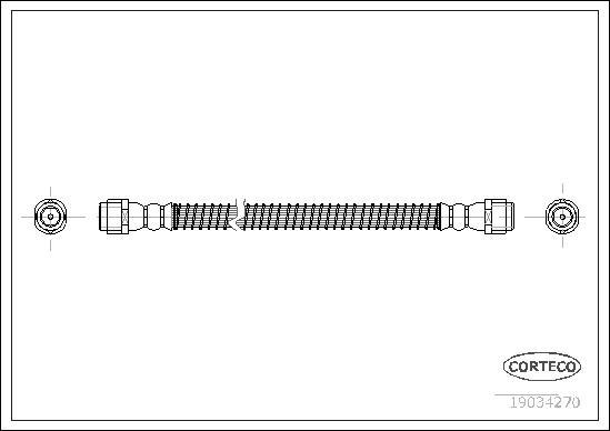 Corteco 19034270 - Тормозной шланг autospares.lv