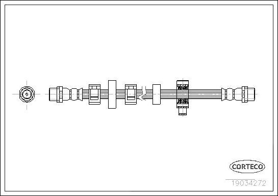 Corteco 19034272 - Тормозной шланг autospares.lv