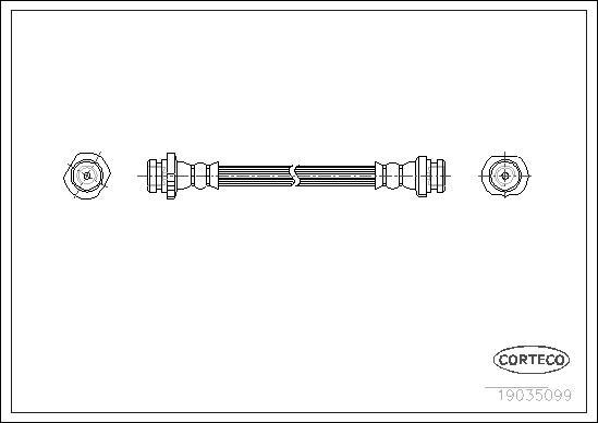 Corteco 19035099 - Тормозной шланг autospares.lv