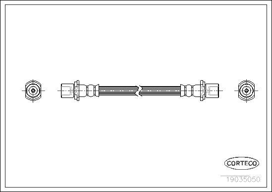 Corteco 19035050 - Тормозной шланг autospares.lv