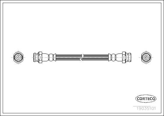 Corteco 19035101 - Тормозной шланг autospares.lv