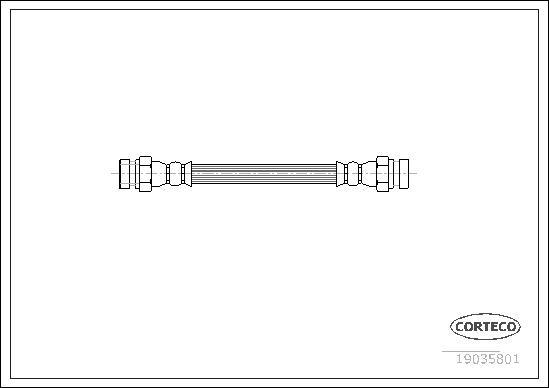 Corteco 19035801 - Тормозной шланг autospares.lv