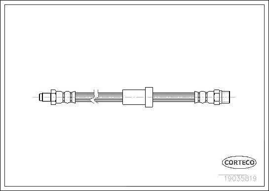 Corteco 19035819 - Тормозной шланг autospares.lv