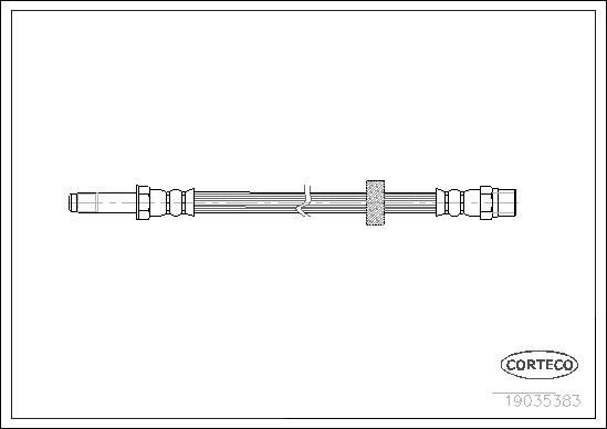 Corteco 19035383 - Тормозной шланг autospares.lv