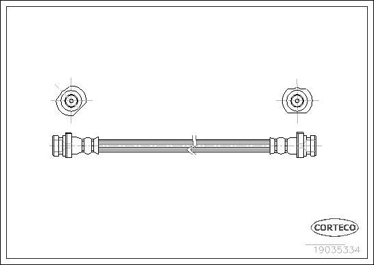 Corteco 19035334 - Тормозной шланг autospares.lv