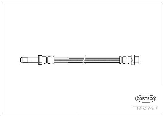 Corteco 19035286 - Тормозной шланг autospares.lv