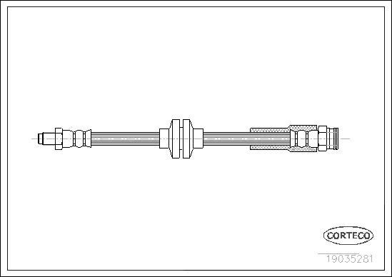 Corteco 19035281 - Тормозной шланг autospares.lv