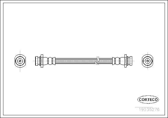 Corteco 19035276 - Тормозной шланг autospares.lv