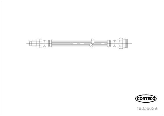 Corteco 19036629 - Тормозной шланг autospares.lv