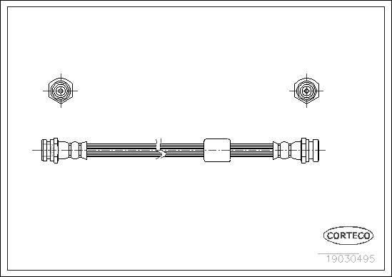 Corteco 19030495 - Тормозной шланг autospares.lv