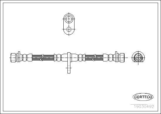 Corteco 19030492 - Тормозной шланг autospares.lv