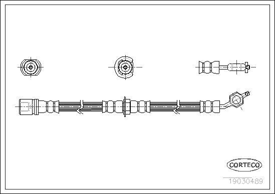 Corteco 19030489 - Тормозной шланг autospares.lv