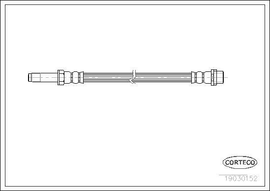 Corteco 19030152 - Тормозной шланг autospares.lv